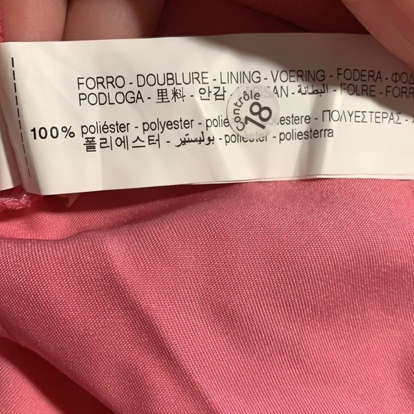 NWT. Zara Pink Satin Effect V-neck Midi Dress. Size S. - Picture 8 of 10